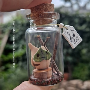 Sml Makar inspired Personalised Korok in a Glass Bottle from Zelda The Wind Waker - Gaming themed collectible