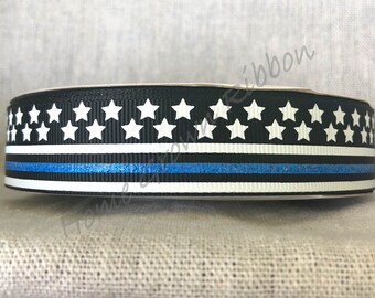Thin Blue Line Ribbon - Etsy