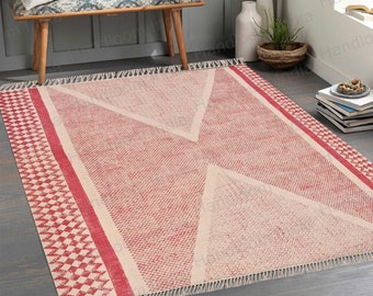 Alfombra extragrande, de algodón lavable, lavable a máquina, para sala de estar, lavable, para interior y exterior, de playa.