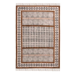 Cotton Flatweave Rug Machine washable Rug Cotton Washable Rug Retro Minimalist Design Area Rug Washable Non-Slip Rug Custom Cotton Carpet