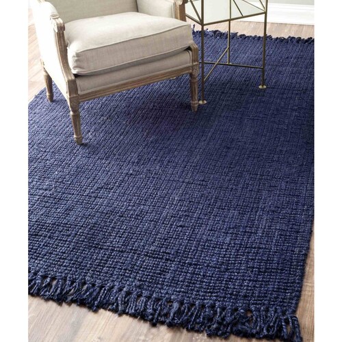 Buy Soft Navy Blue 5 X 7 Braided Area Rugs for Living Room ON Etsy