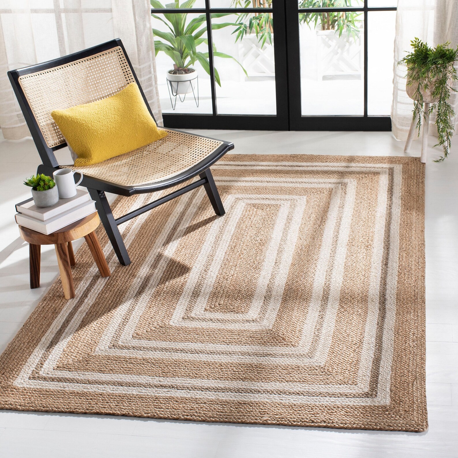 Braided 8 X 10 Area Rug FOR SALE Bohemian Indoor Outdoor Rugs Etsy