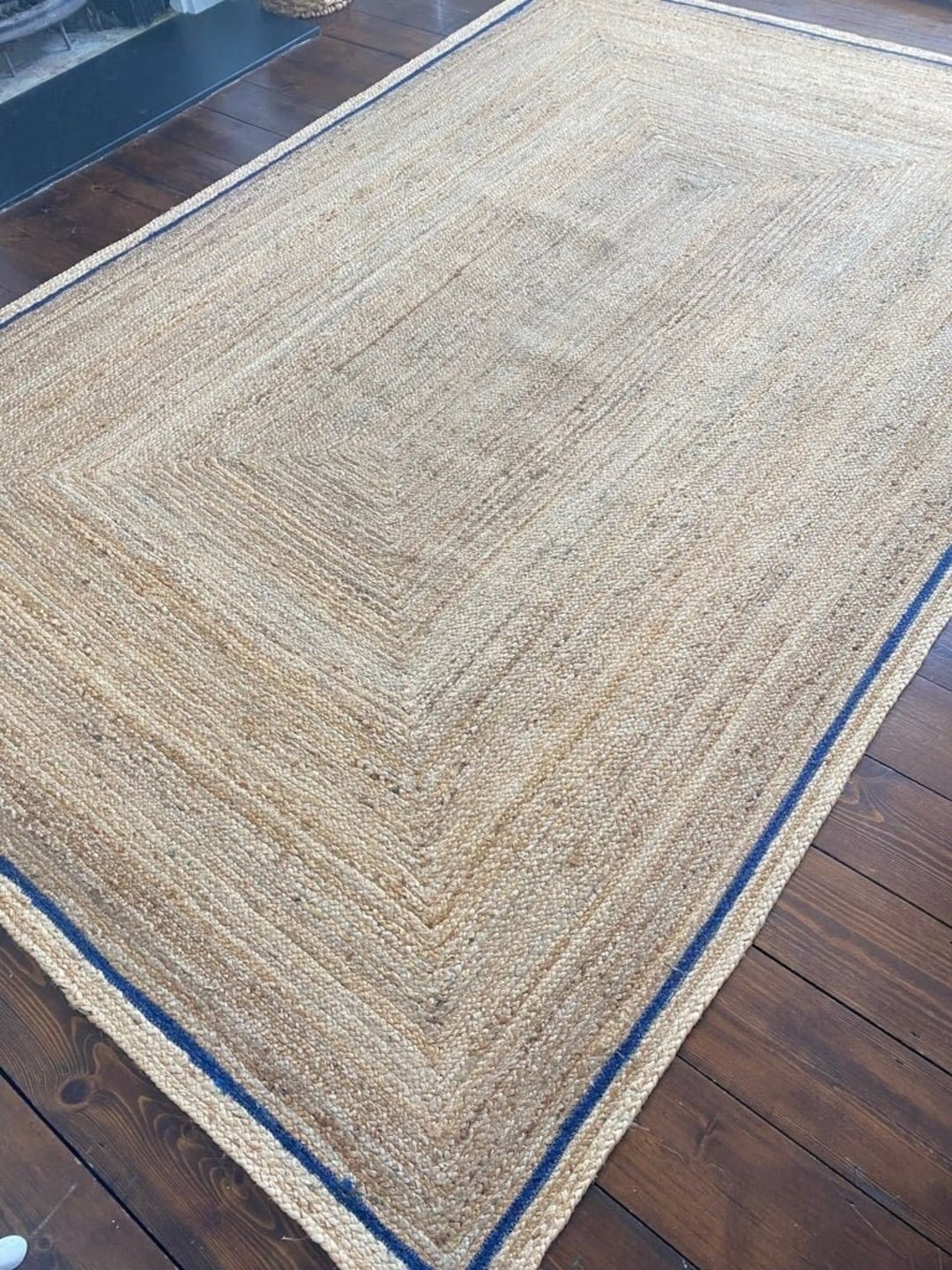12x15 Extra Large Area Rug for Living Room, Natural Jute Rug, Braided