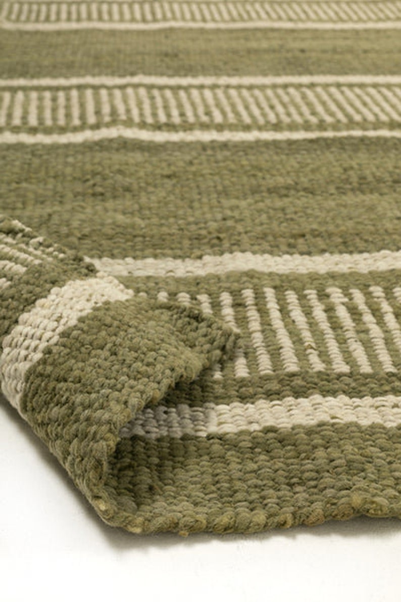 Soft Handbraided Area Rug for Living Room 5 X 5 Feet Green & Etsy