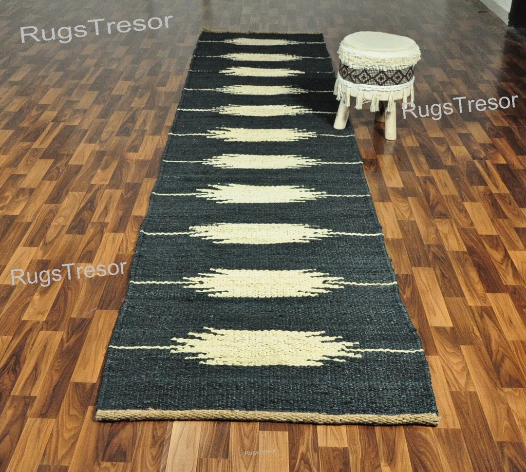 Antique Hemp Runner Stair Runner 2X20 Jute Runner Rugs Hand Woven Rug ...