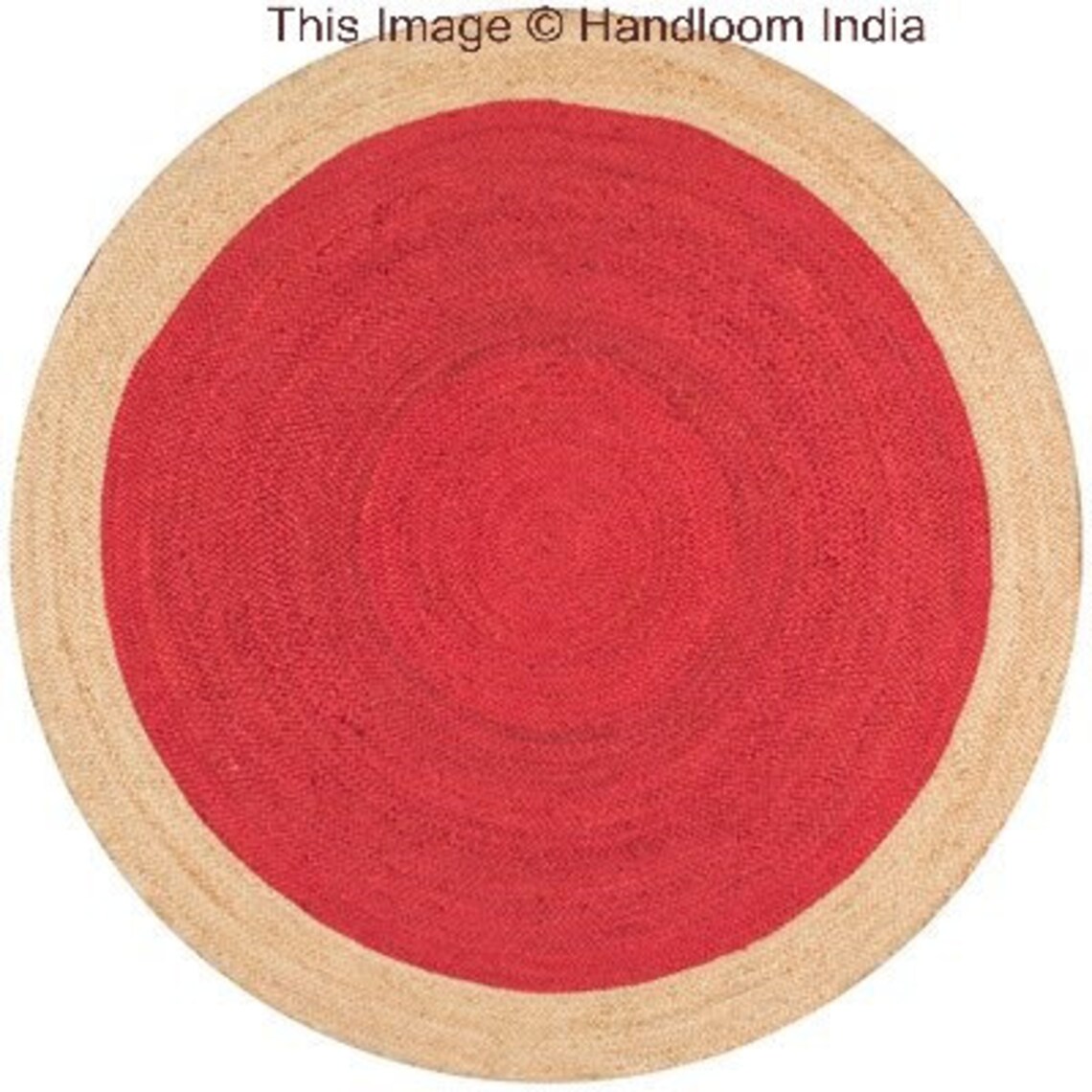 Natural Jute Handbraided 4 X 4 Round Area Rug for Living Etsy