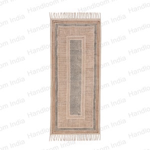 Machine Washable Rug, Block Printed Rug, Hallway Rug, Entryway Runner, Kitchen Rug, Bedside Rug, Hand Washable Rug, Rug for Dining Table