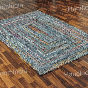 Indoor Rugs, Braided Area Rug, Denim Tufted Rug, Woven Chindi Rug, Hand Knotted Rugs, Eco Friendly Rug, Kids Playing Mat, Custom Size Rugs