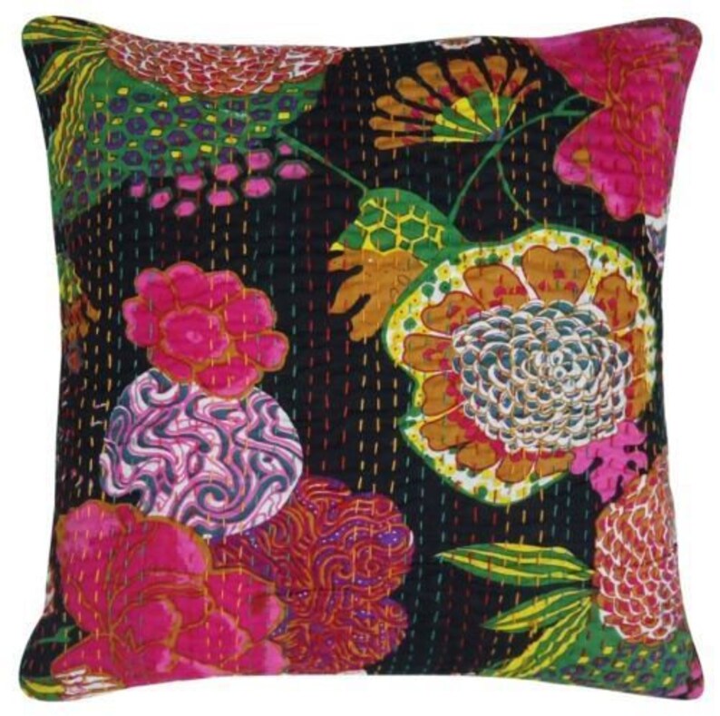 24 Inches Xl Throw Pillows Indian Decorative Cushion Covers Etsy