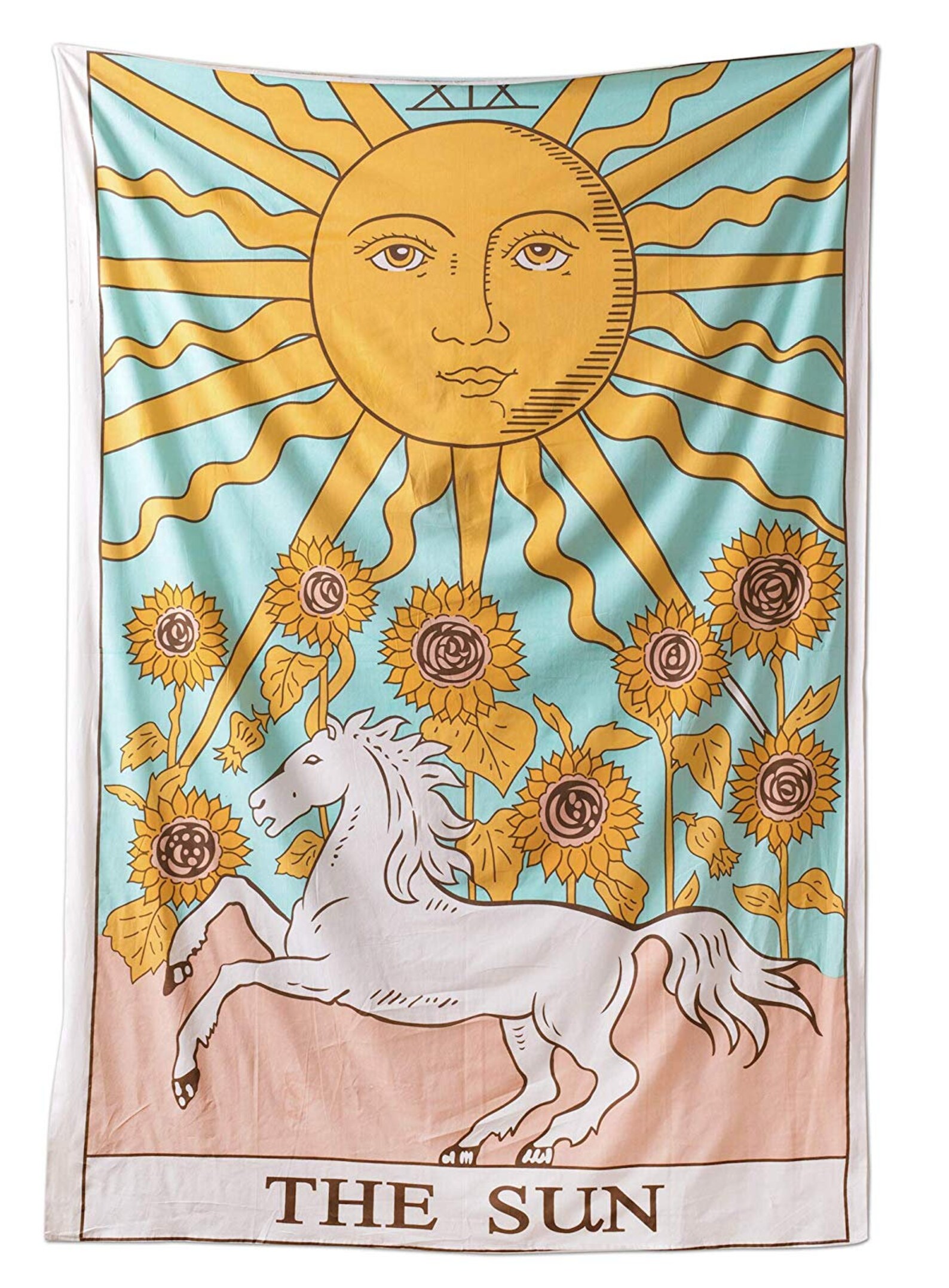 Tarot Tapestry Poster The Sun Tapestry Wall Hanging 30X40 Etsy