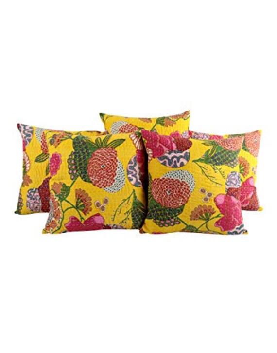 large yellow pillows
