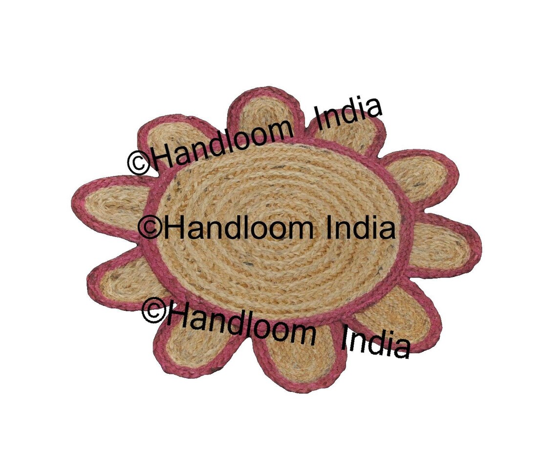 Runder Schuppich Teppich 4 x 4 Füße geflochtener Jute | Etsy