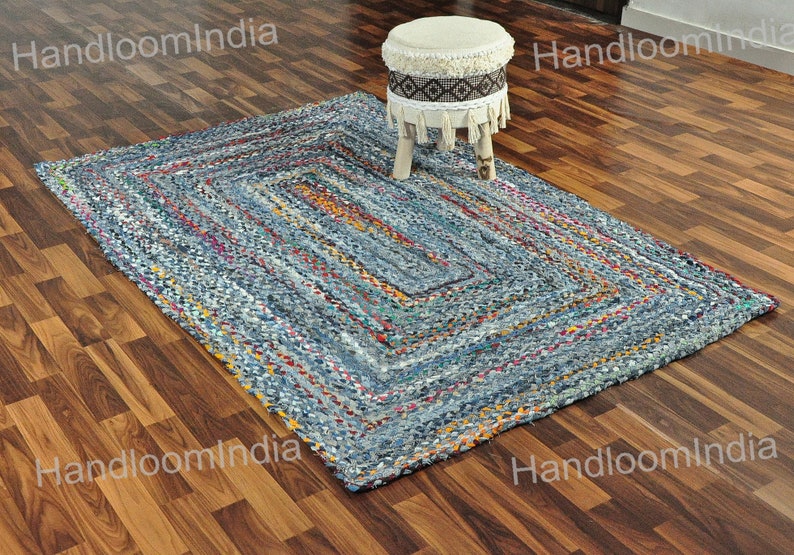 Indoor Rugs, Braided Area Rug, Denim Tufted Rug, Woven Chindi Rug, Hand Knotted Rugs, Eco Friendly Rug, Kids Playing Mat, Custom Size Rugs