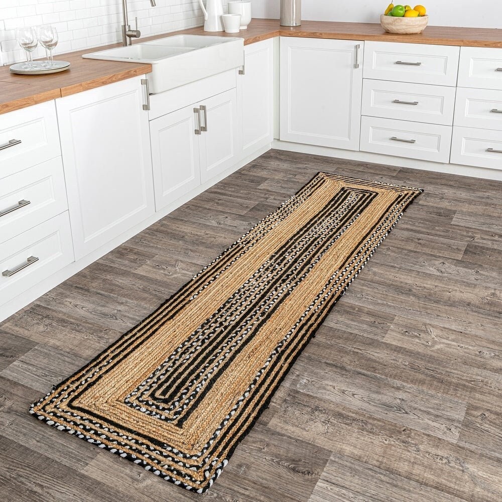 Vintage Pattern Braided Jute Hallway Runners Rugs 2.5 X 12 Ft Etsy