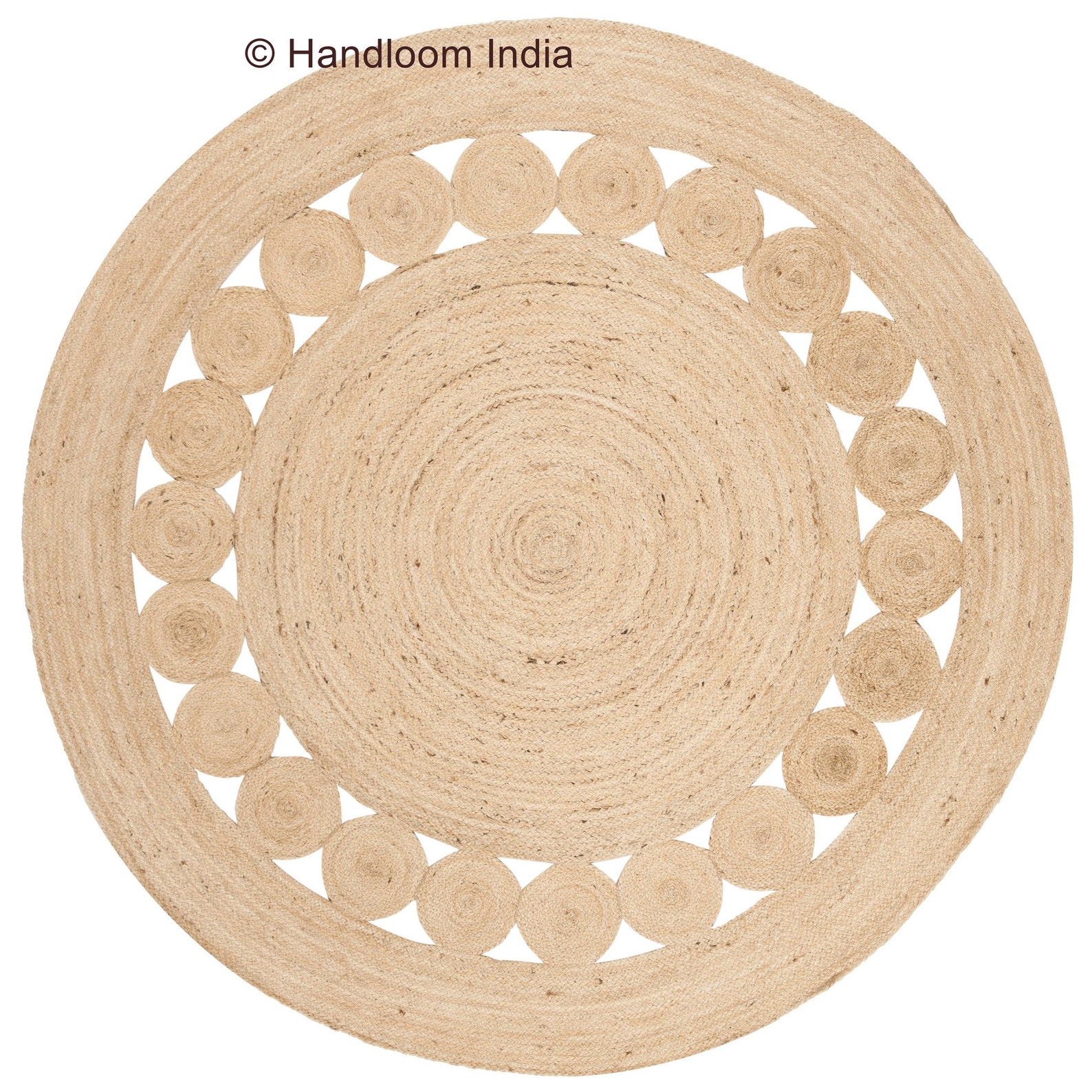 Extra Large 6 Feet Round Rugs for Living Room Handbraided Etsy