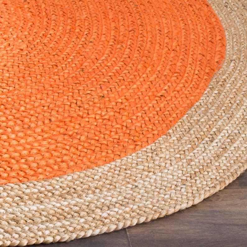 Organic Jute Round Area Rug 5 X 5 for Living Room ON SALE Etsy