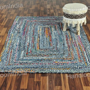 Indoor Rugs, Braided Area Rug, Denim Tufted Rug, Woven Chindi Rug, Hand Knotted Rugs, Eco Friendly Rug, Kids Playing Mat, Custom Size Rugs