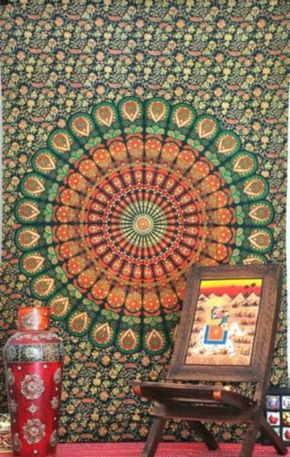 Trippy Mandala Tapestry Cheap Mandala Wall Tapestry on SALE Etsy