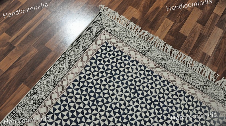 Washable Rugs, Extra Large Rug for Living Room/Bedroom/Dining Room, Washable Cotton Rug, Machine Washable Rug, Woven Kitchen Carpet