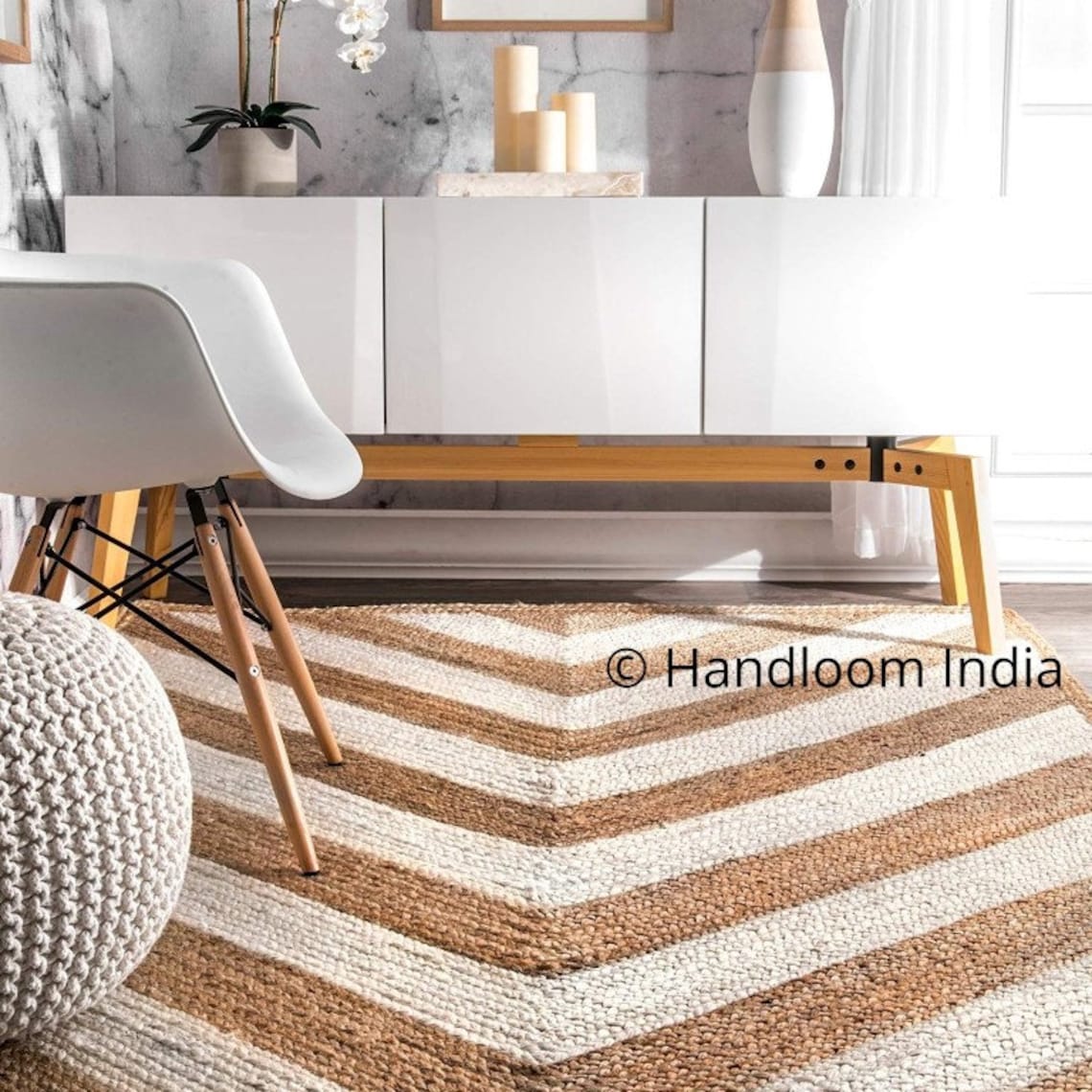 Soft Jute Rug 100 Organic Braided Jute Area Rug Natural Etsy