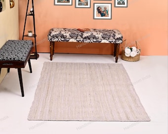 Elfenbeinfarbener Teppich für Wohnzimmer, cremefarbener Teppich für Esszimmer, Teppichläufer, Teppichläufer, Teppichläufer für Flur/Küche