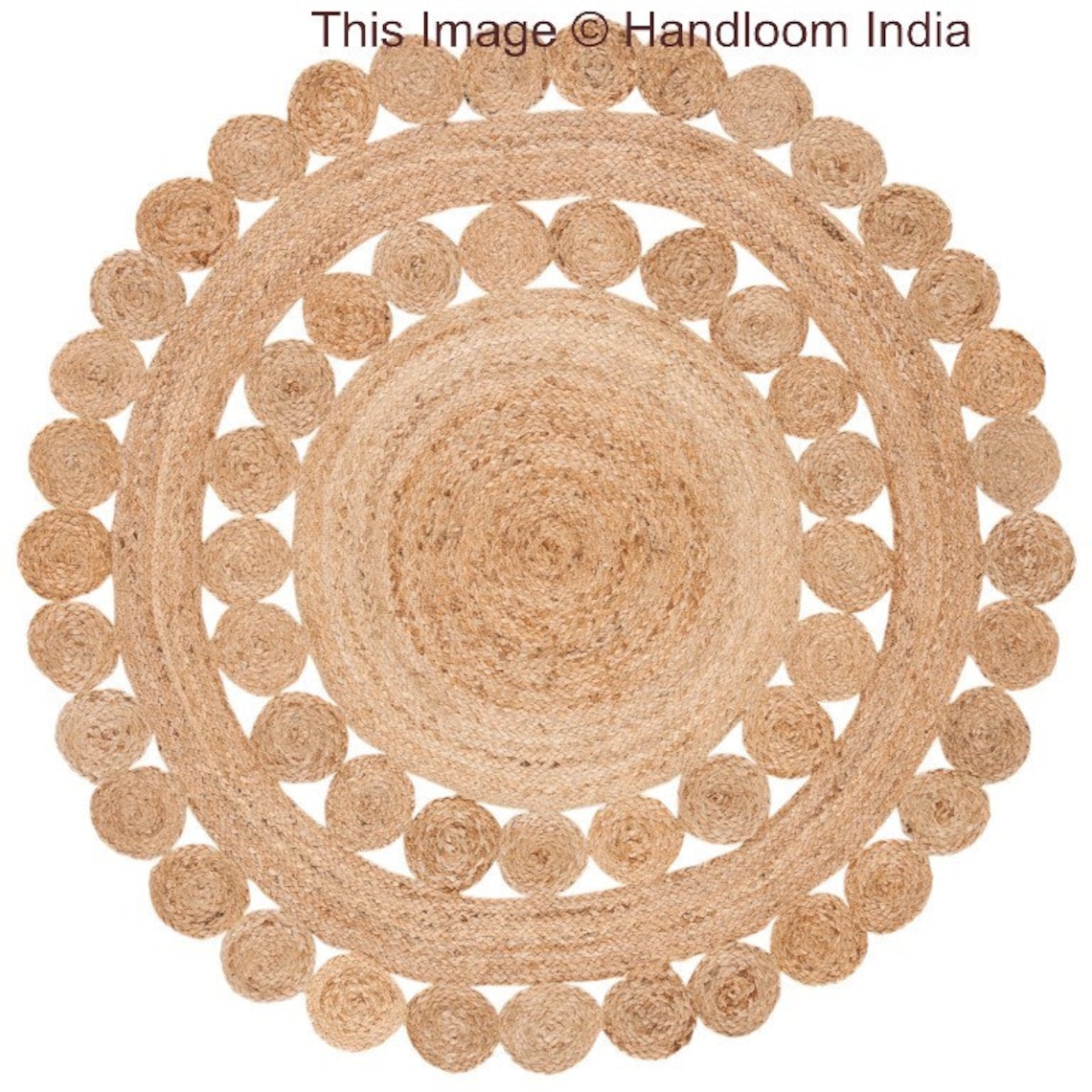 Extra Large Reversible Round Area Rug for Living Room 5 X 5 Etsy