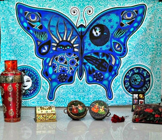 butterfly tapestry