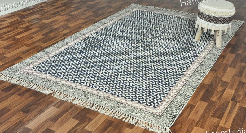 Washable Rugs, Extra Large Rug for Living Room/Bedroom/Dining Room, Washable Cotton Rug, Machine Washable Rug, Woven Kitchen Carpet