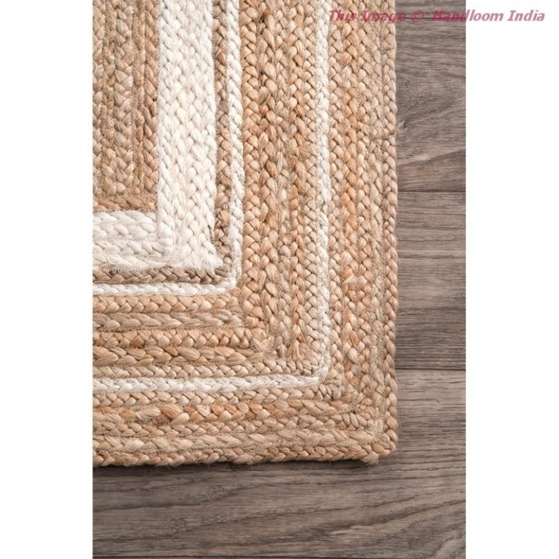 Natural Jute Entryways Rug Runner 2 X 10 Feet Braided Hallway Etsy
