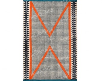 Alfombra de algodón lavable, extra grande, para sala de estar, comedor, dormitorio, entrada, pasillo y patio. Lavable a máquina.