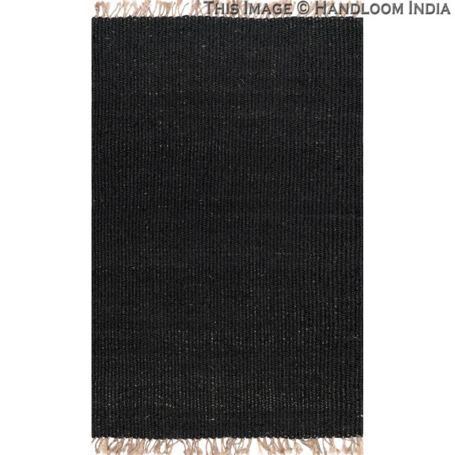 Braided Jute Rug Jute Tufted Rug 5x8 for Living Room Black - Etsy