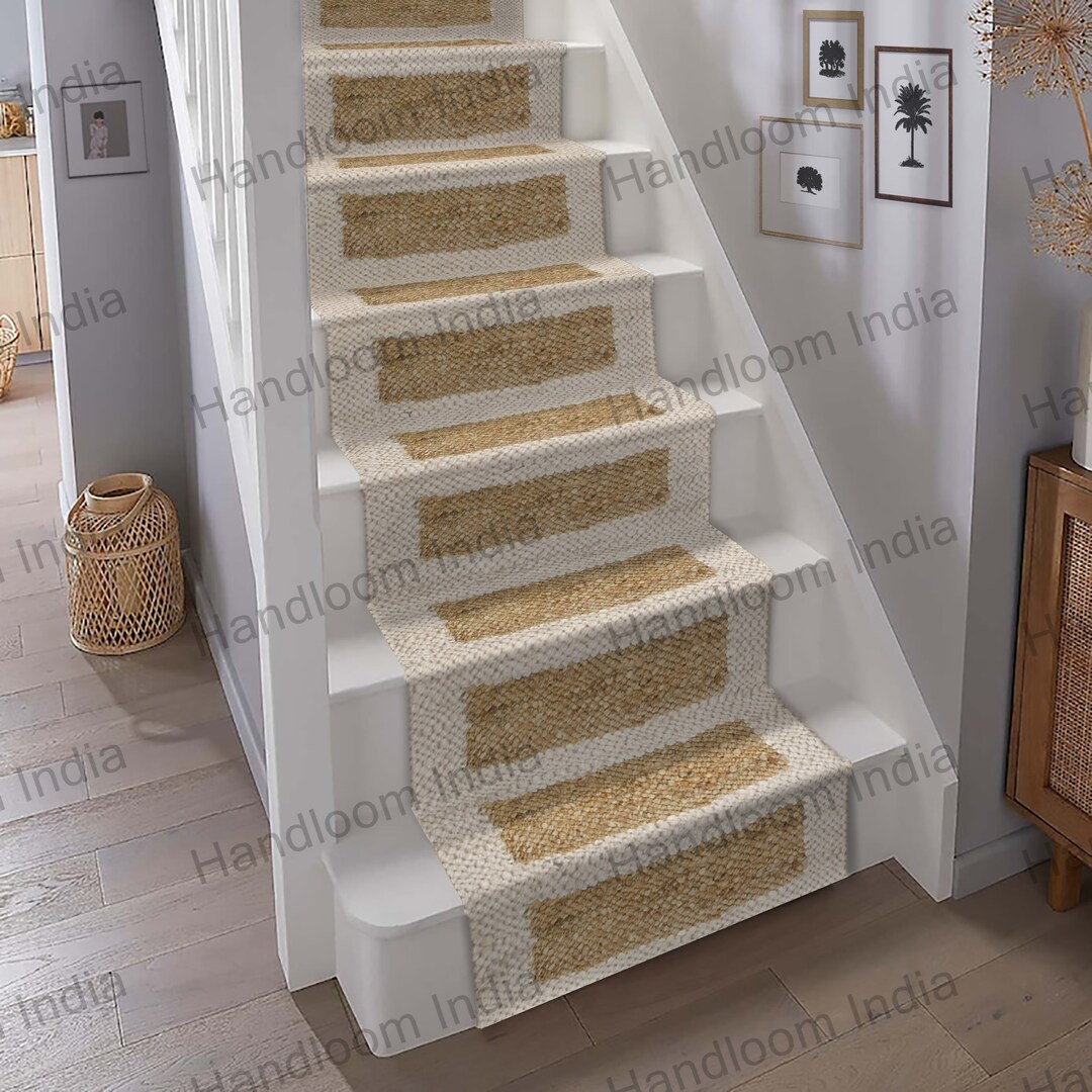 Hallway Runner Jute Stairs Runner Entry Way Rug Comfy Yoga Etsy