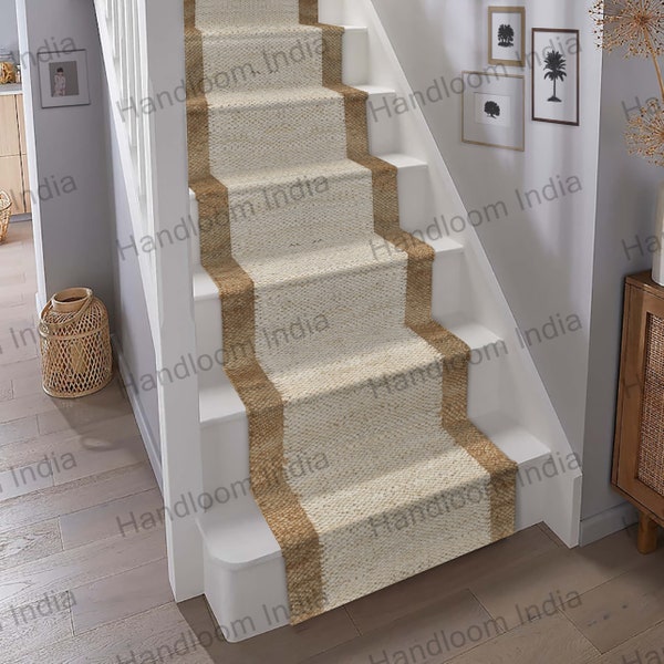 Stairs Runner, Carpet For Stairs, Hemp Stair Rug, Stair Treads Rug, Hemp Hall Runner, Entry Way Rug, Modern Sisal Rug, Seagrass Stair Rug