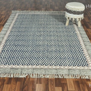 Washable Rugs, Extra Large Rug for Living Room/Bedroom/Dining Room, Washable Cotton Rug, Machine Washable Rug, Woven Kitchen Carpet
