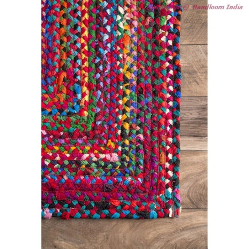 Braided Hallway Runner Hand Woven Indoor Area Rug Living Etsy