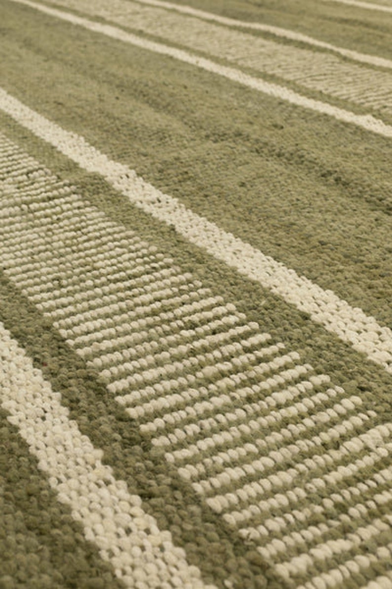 Soft Handbraided Area Rug for Living Room 5 X 5 Feet Green & Etsy