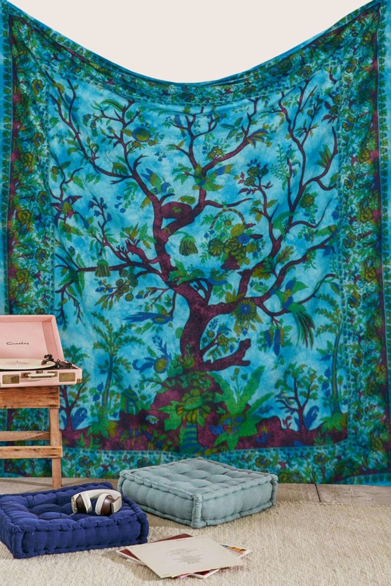Tree of Life Tapestry Wall Hanging Etsy