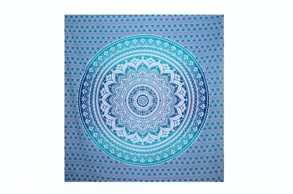 Baumwolle Textil werfen Wandbehang Blumen-Mandala Bettwäsche Königin-Tapisserie Baumwolle Textil werfen Wandbehang Blumen-Mandala Bettwäsche Königin-Tapisserie