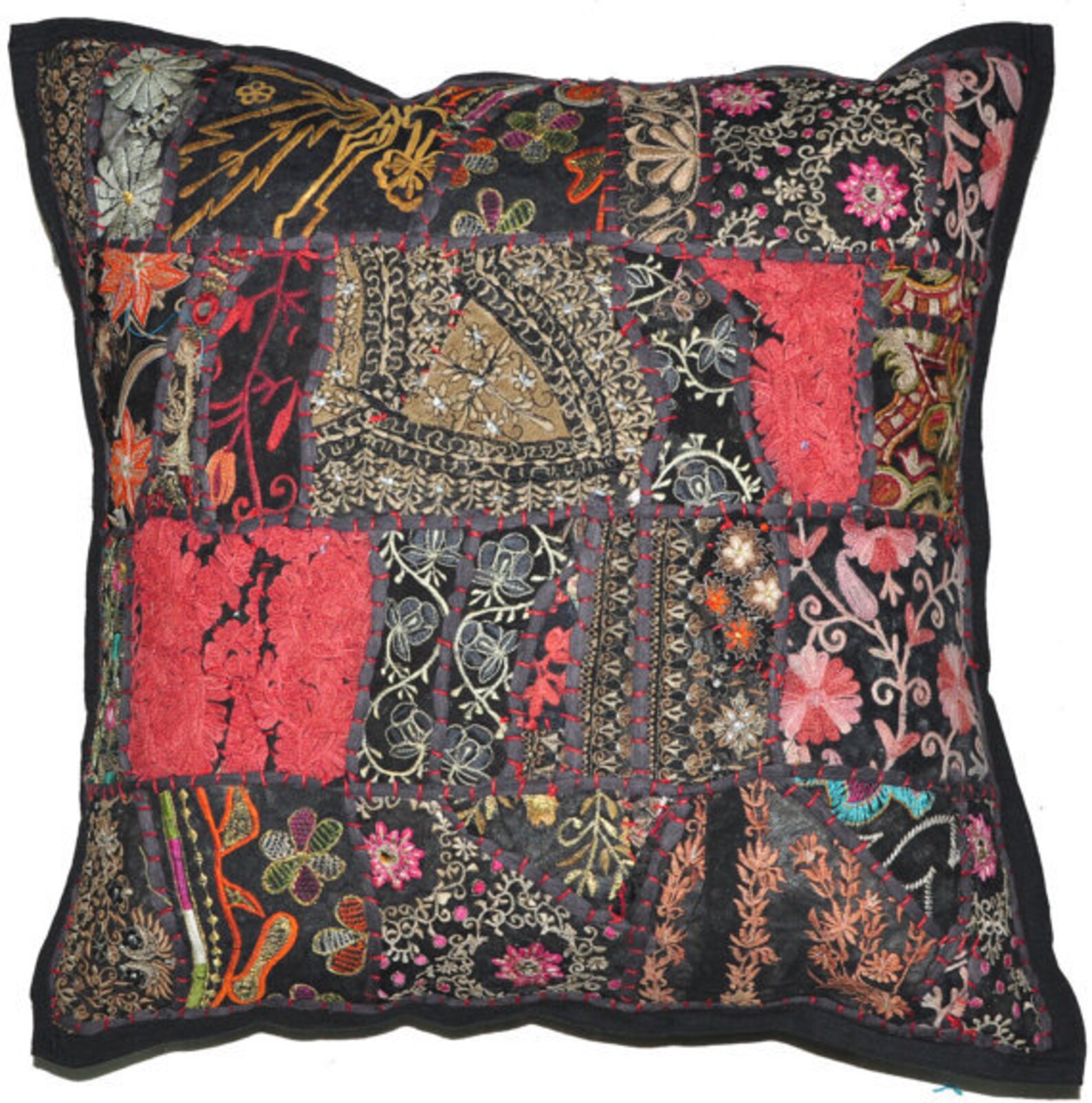 24 Extra Large Floor Cushions Indian Embroidered Throw Etsy