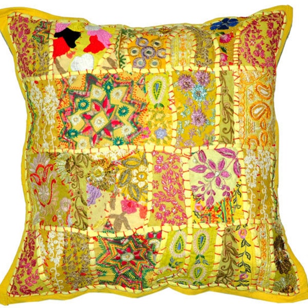Patchwork Pillow - Etsy