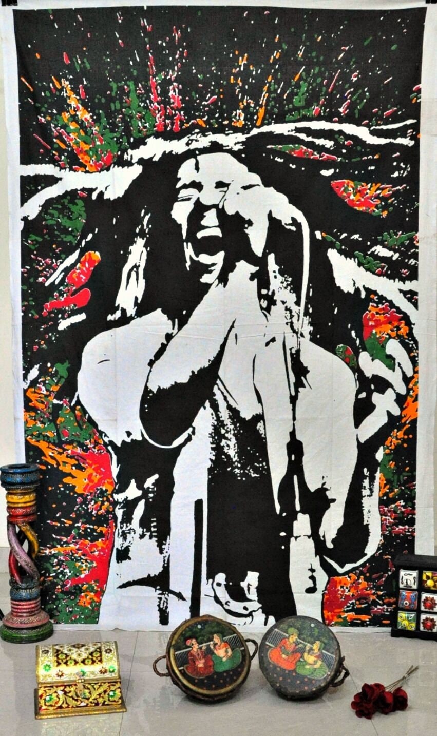 One Love Tapestry Wall Hanging Throw Poster Flag Cotton Textile Art Bob Marley