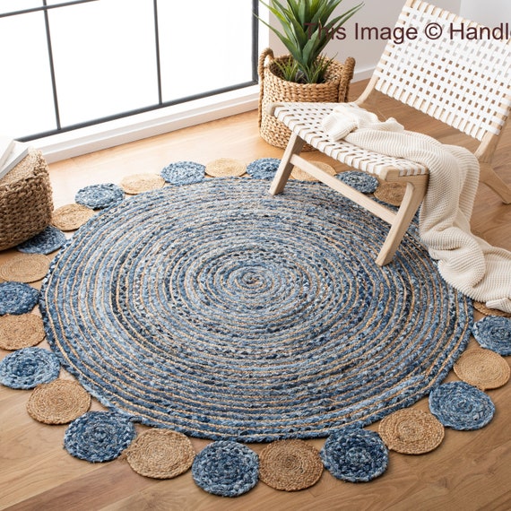 Round Jute Rug,Jute Rug,Rag Rug,Rug 4 ft Round,Area Rug, Braided Jute  Rug,Rugs For Living Room,Round Rugs,Circle Round Rug,Round Dining room  Rug,Area