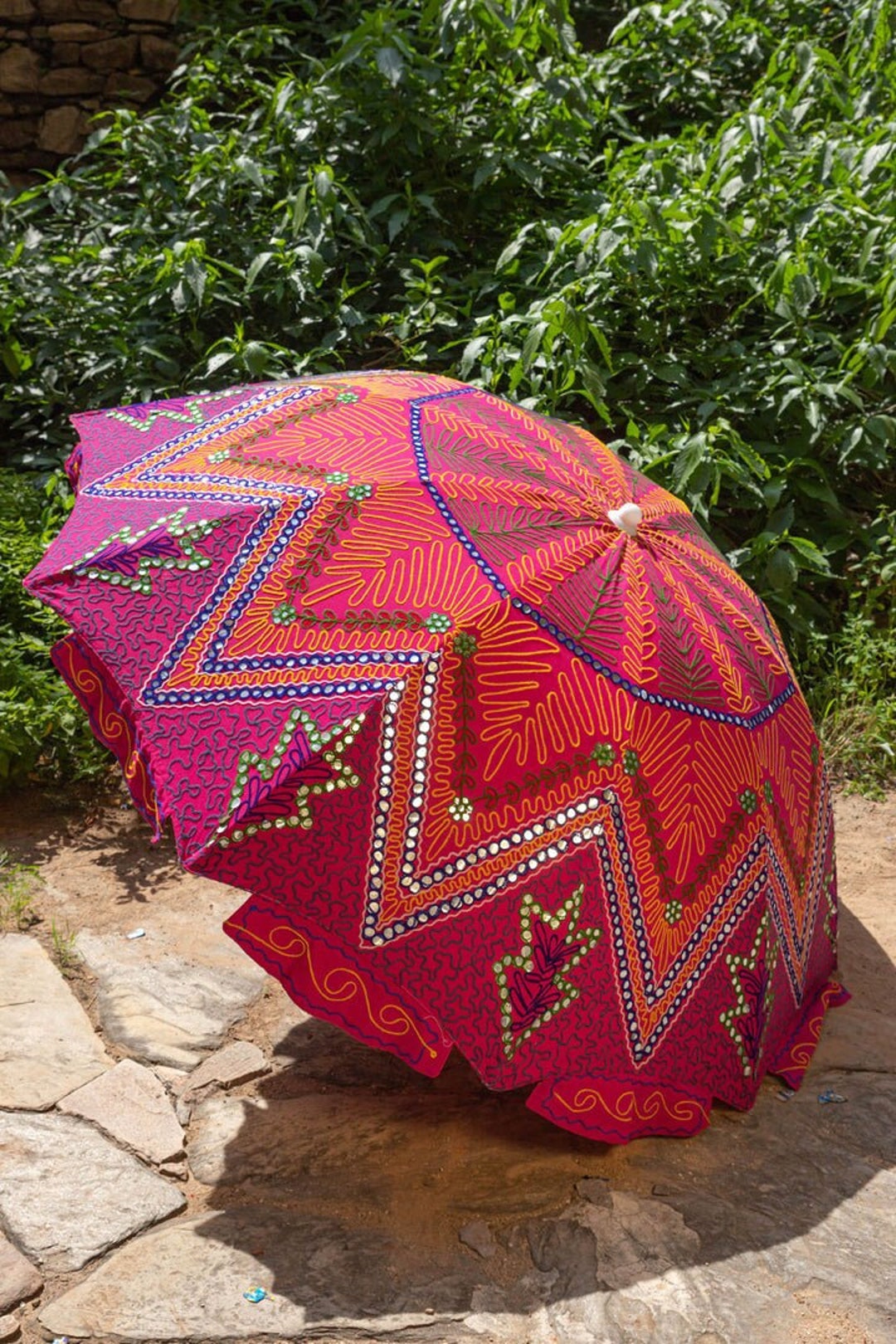 6 Feet Wide Garden Umbrella for Sun Protection UV - Etsy