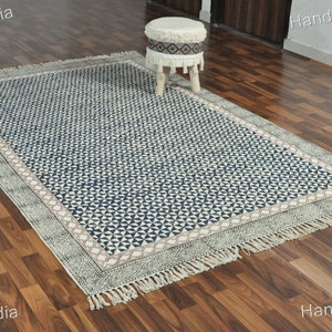 Washable Rugs, Extra Large Rug for Living Room/Bedroom/Dining Room, Washable Cotton Rug, Machine Washable Rug, Woven Kitchen Carpet