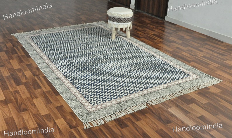 Washable Rugs, Extra Large Rug for Living Room/Bedroom/Dining Room, Washable Cotton Rug, Machine Washable Rug, Woven Kitchen Carpet