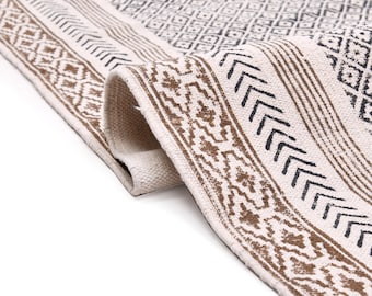 Washable Hall Runner, Cotton Stair Runner, Non Slip Kitchen Rug, Washable Cotton Rug, Soft Bathroom Rug, Home Washable Rug for Dining Table