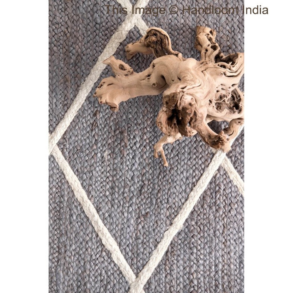 Gray Braided Area Rug 5 X 7 FREE SHIPPING Bohemian Living Etsy