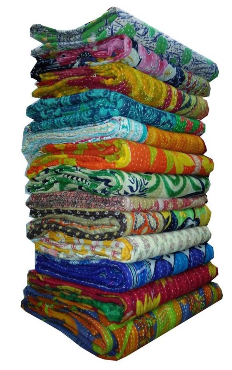 Kantha Blanket Wholesale Fair Trade Kantha Throw Wholsale Etsy