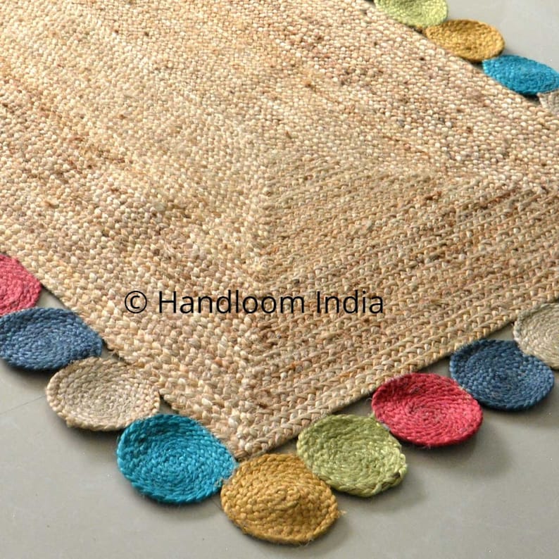 Handmade Rug Area Rug Natural Jute Braided Bathroom Rugs on Etsy