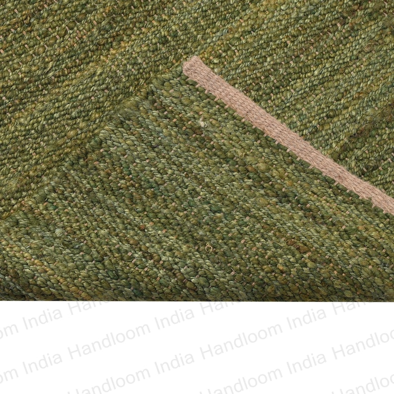 Green Stair Runner, Stair Treads, Woven Hall Runner, Hemp Jute Runner, Large Entry Runner, Long Jute Runner, Sisal Rug Runner, Hemp Runner
